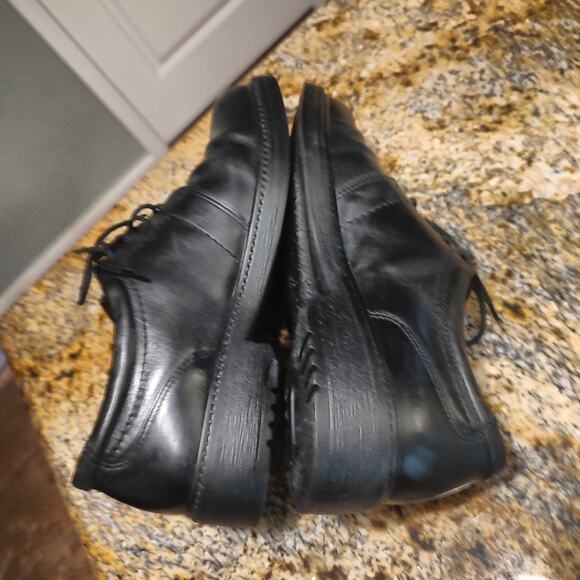 ECCO Black Leather Dress Shoes Comfort System Size 8.5